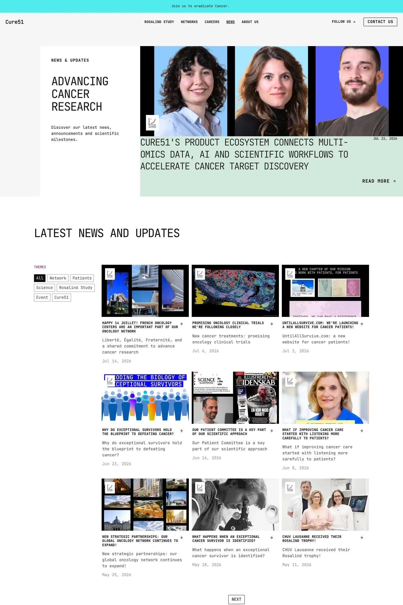 Cure51 — screenshot of the blog page