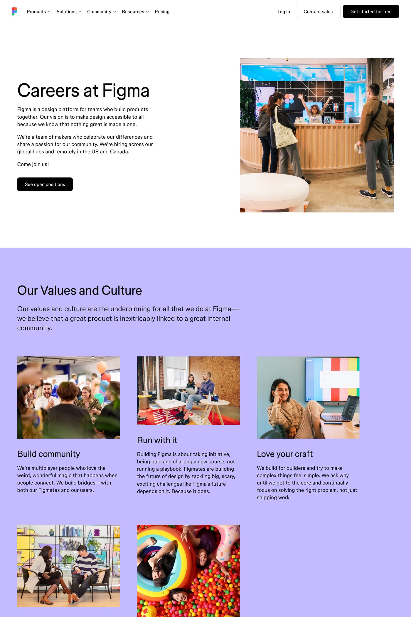 Figma — screenshot of the careers page