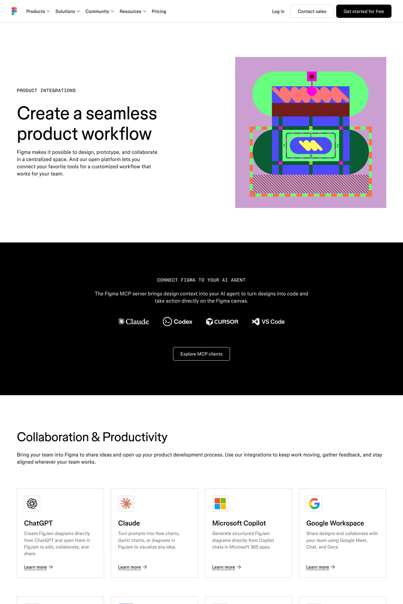 Figma integrations page