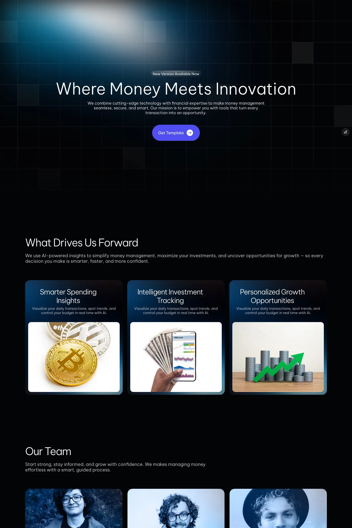 FinSight — screenshot of the about page