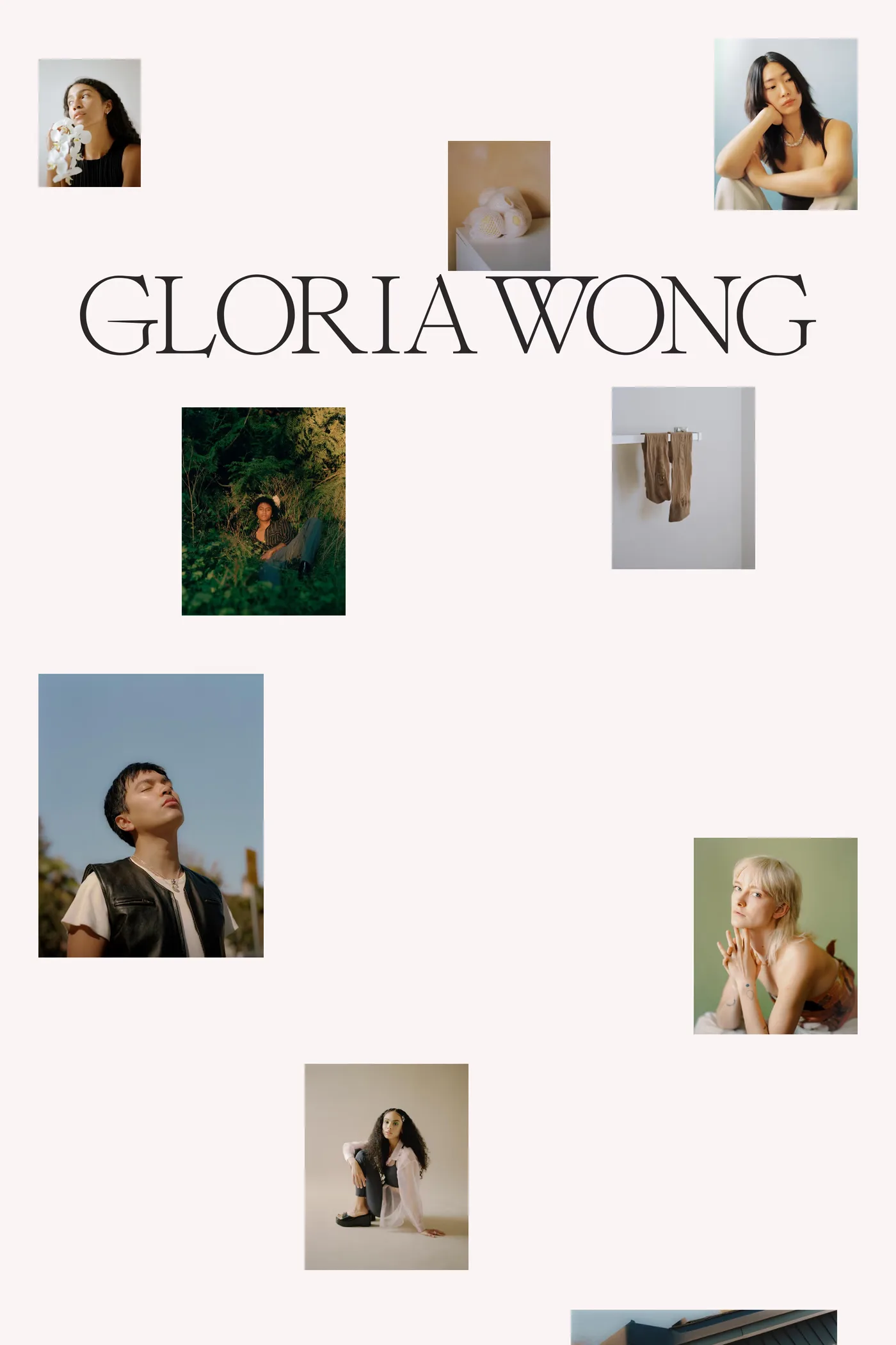 Gloria Wong — screenshot of the about page