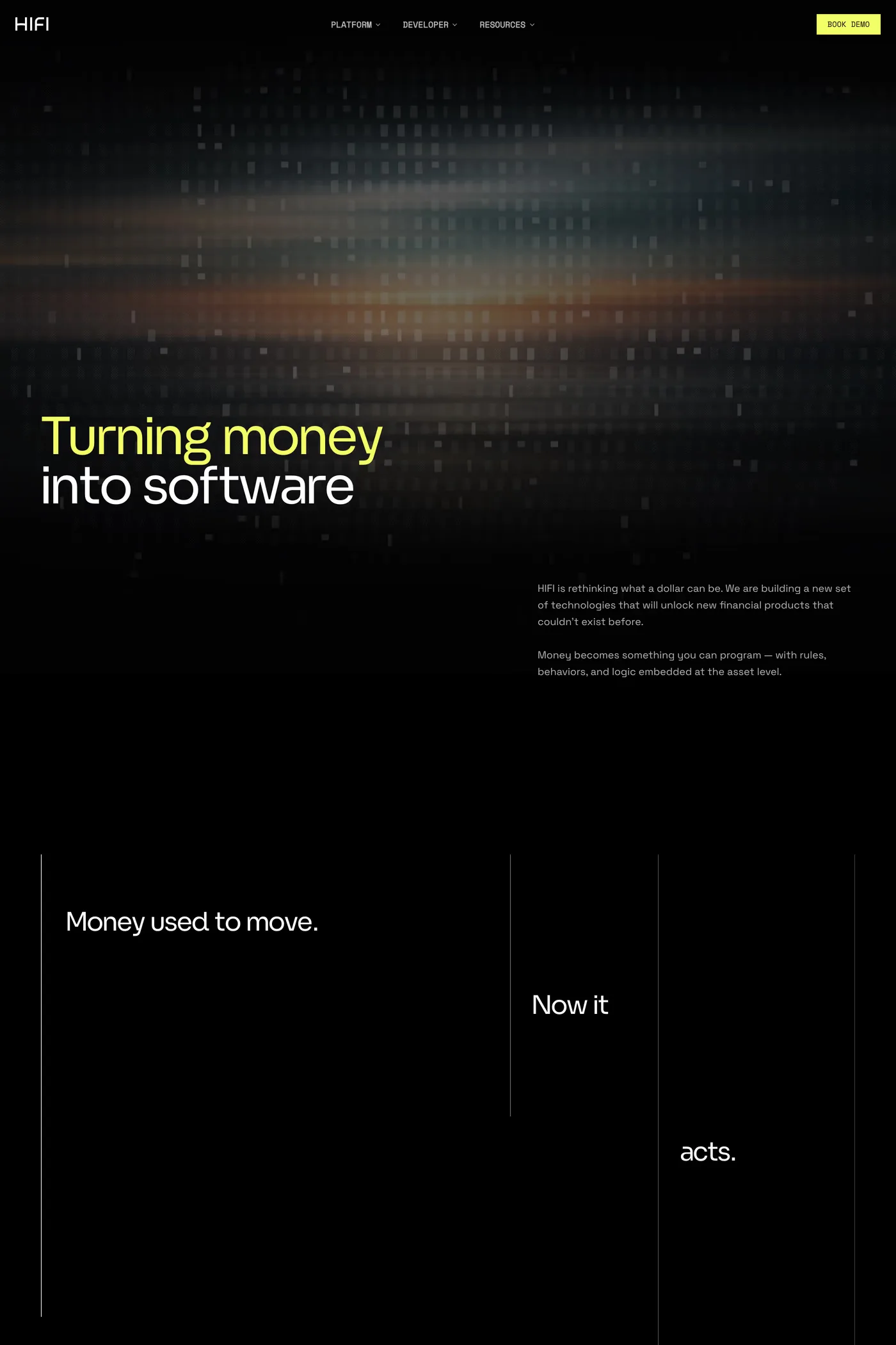 HIFI — screenshot of the about page