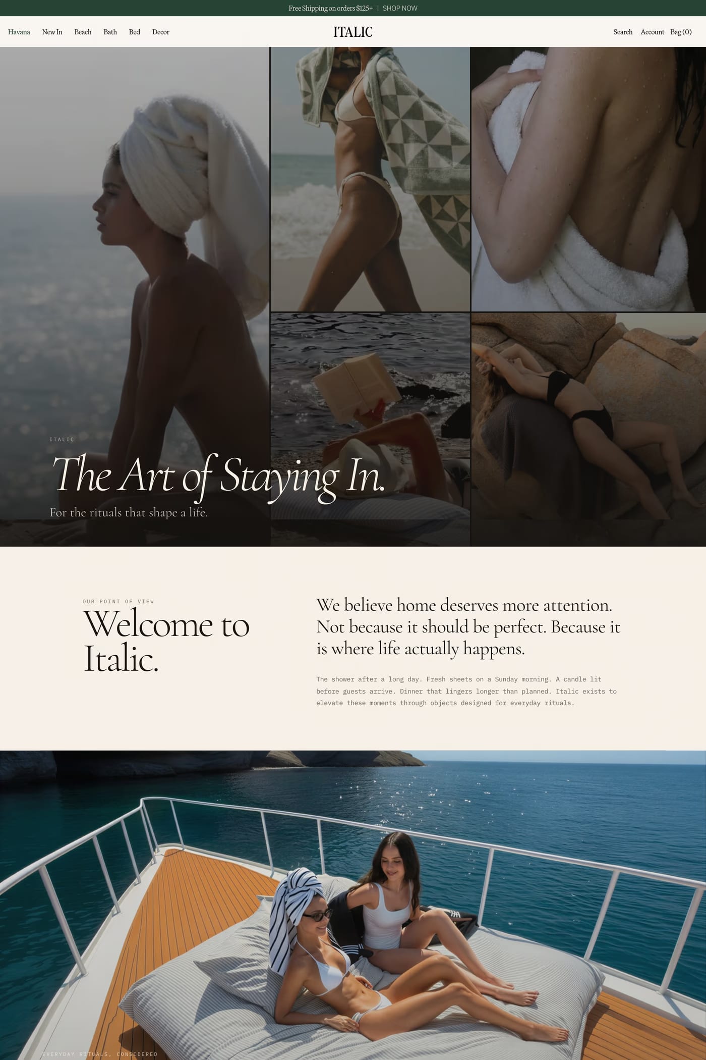 Italic — screenshot of the about page