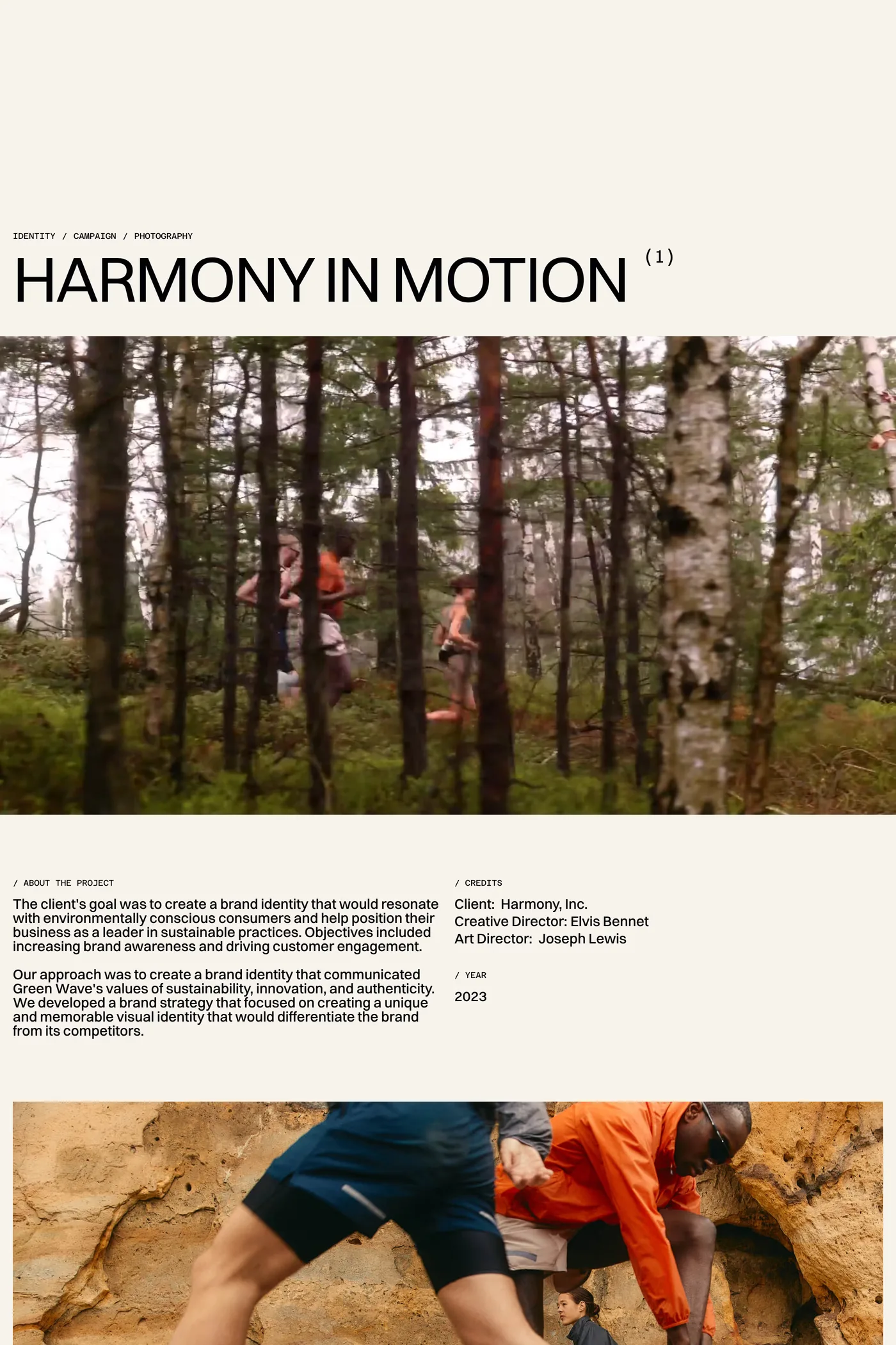 Jacob Turner — screenshot of the case studies page