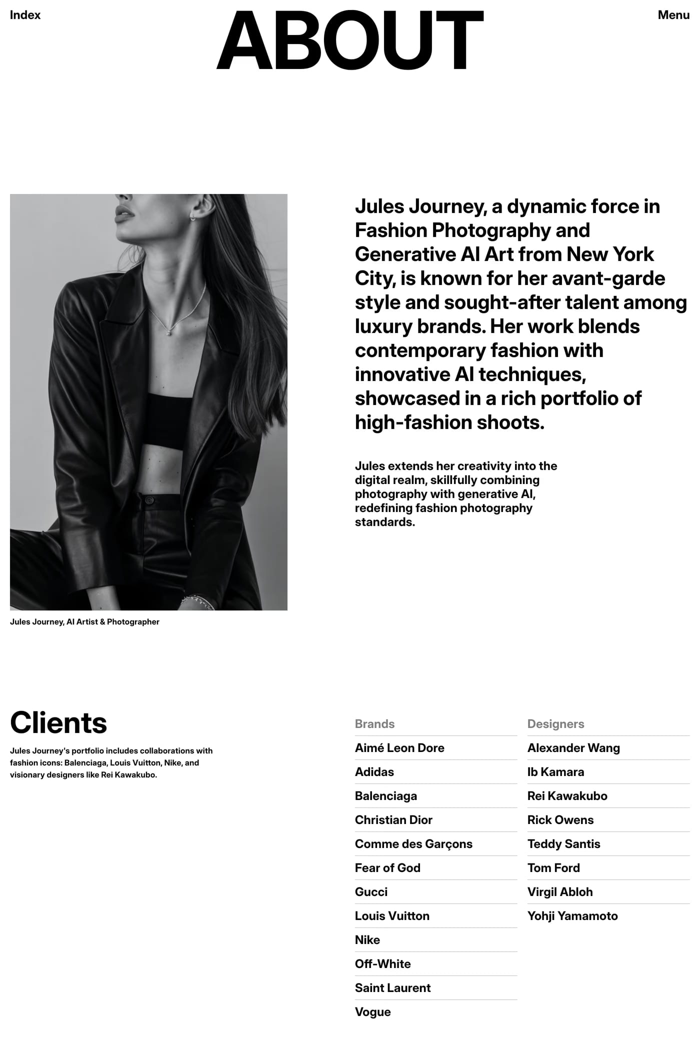 Jules Journey about page