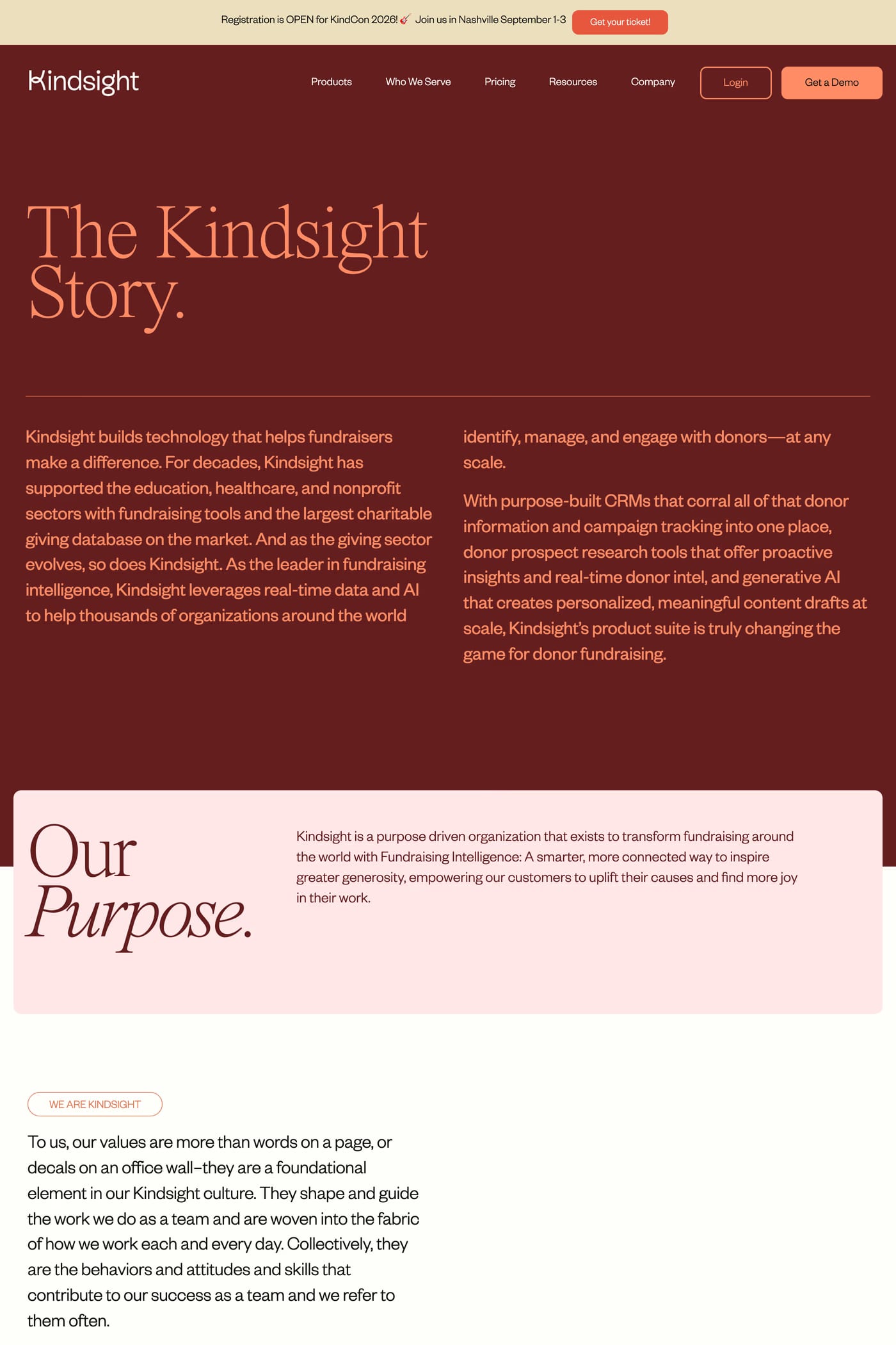 Kindsight about page