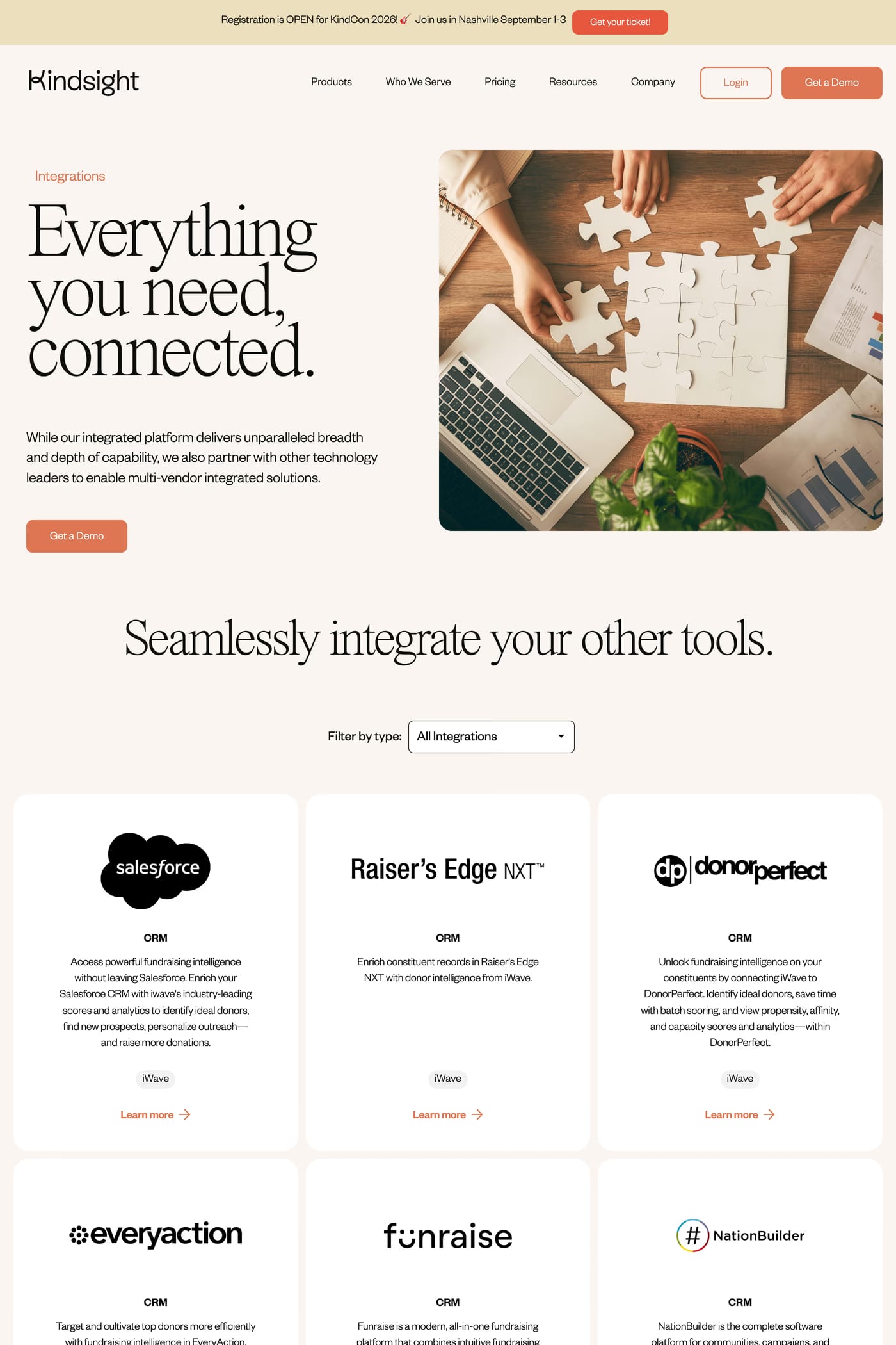 Kindsight integrations page