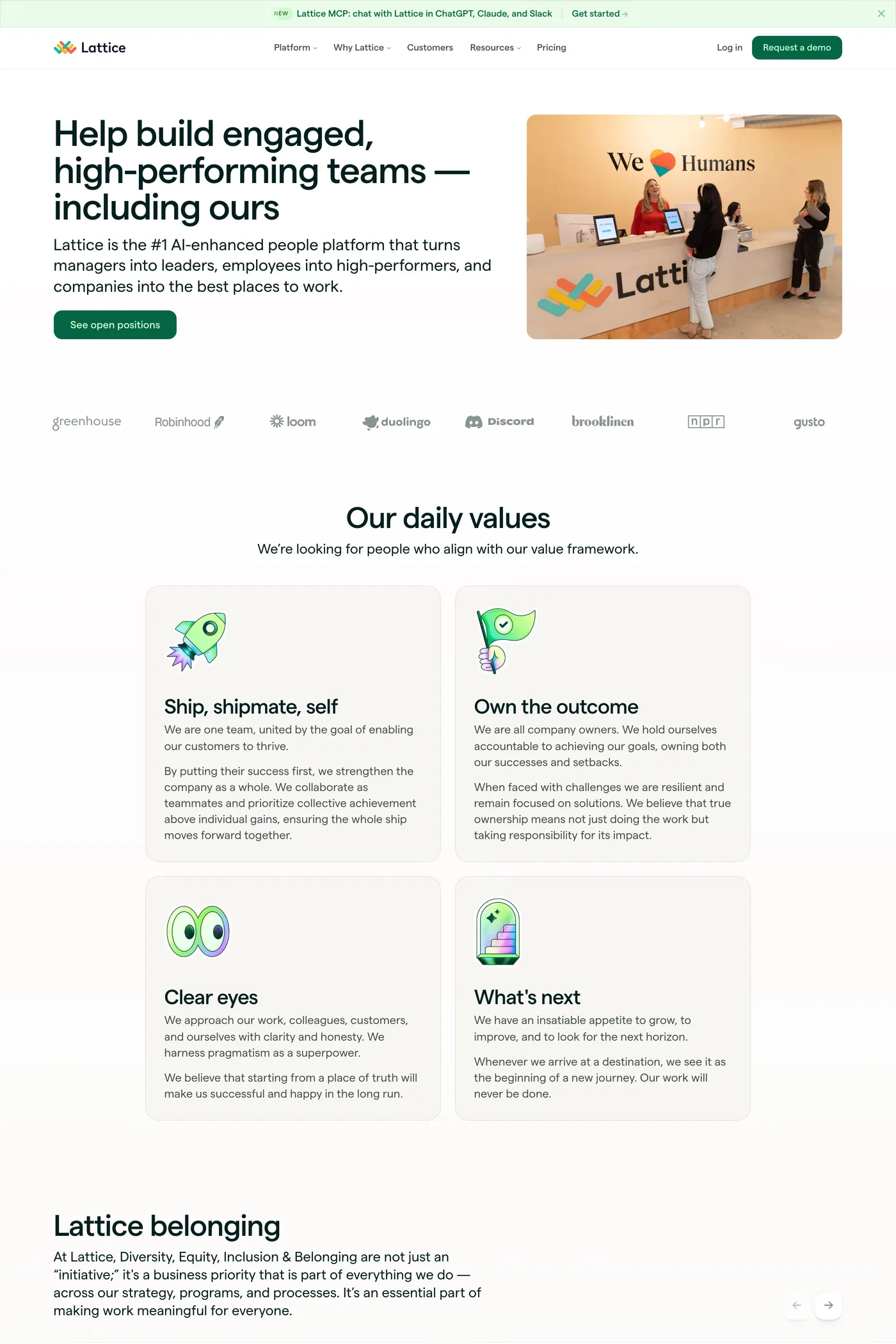 Lattice — screenshot of the careers page