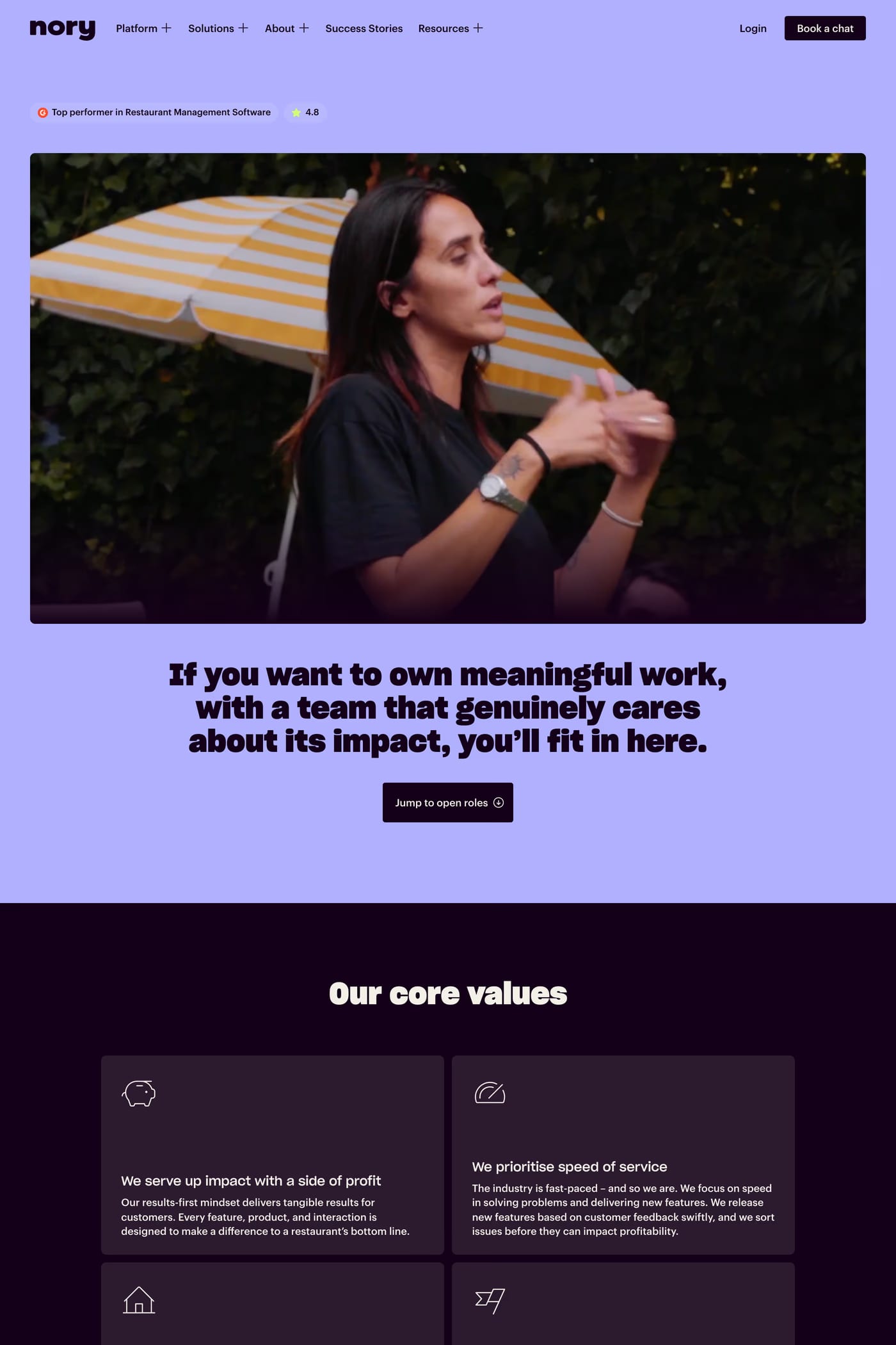 Nory careers page