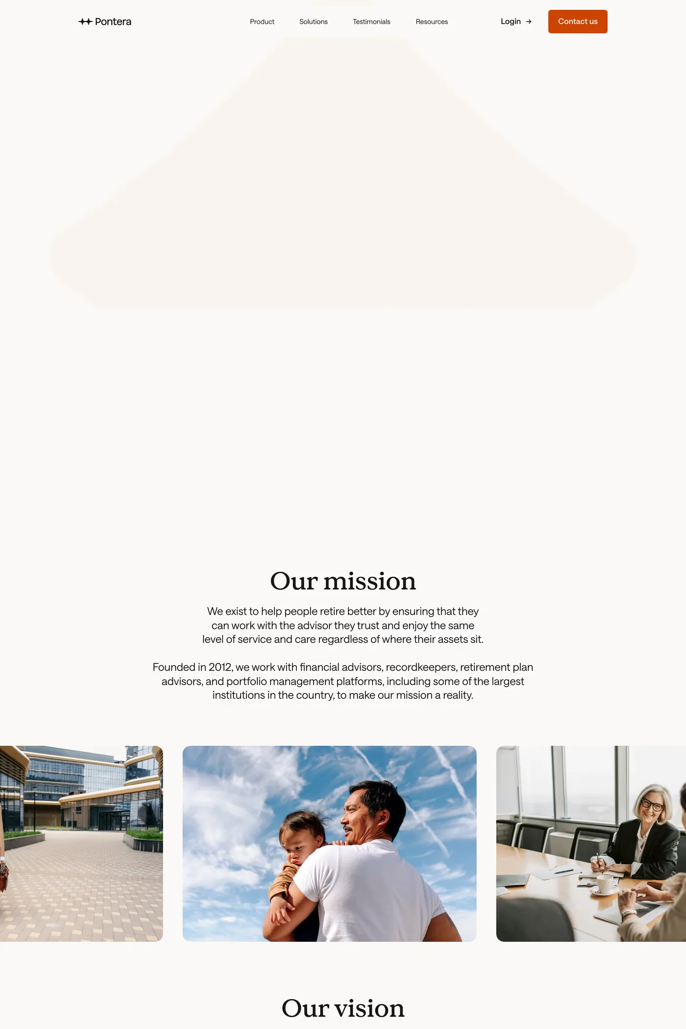 Pontera — screenshot of the about page