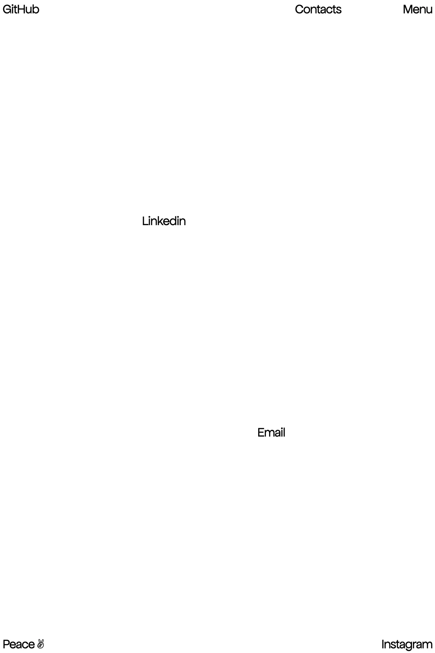 Sergey Lisovskiy — screenshot of the contact page