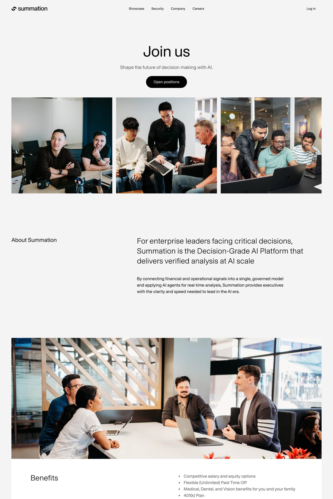 Summation careers page