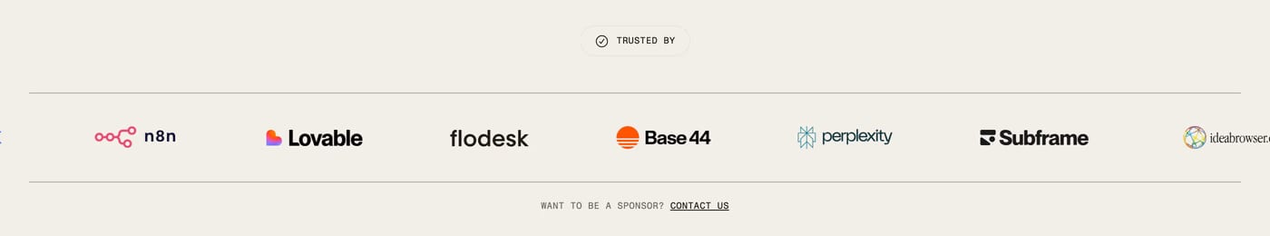 B150 — screenshot of the logos section