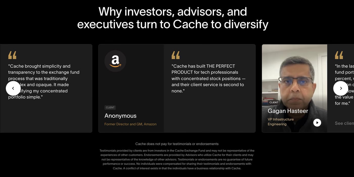 Cache Logos section
