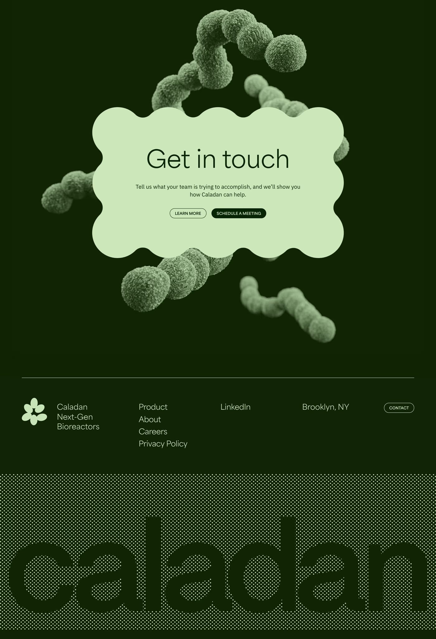 Caladan Footer section