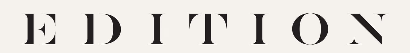 Edition — screenshot of the hero section