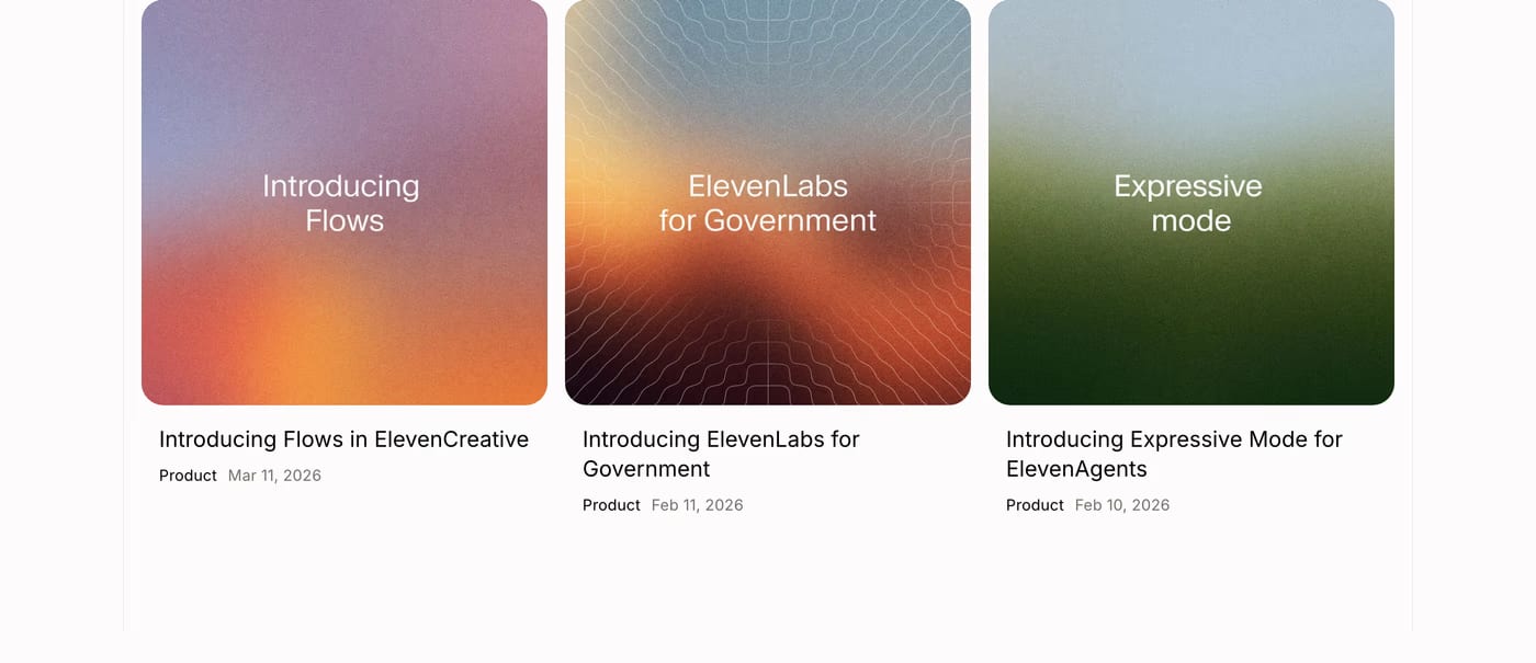 ElevenLabs Call to action section
