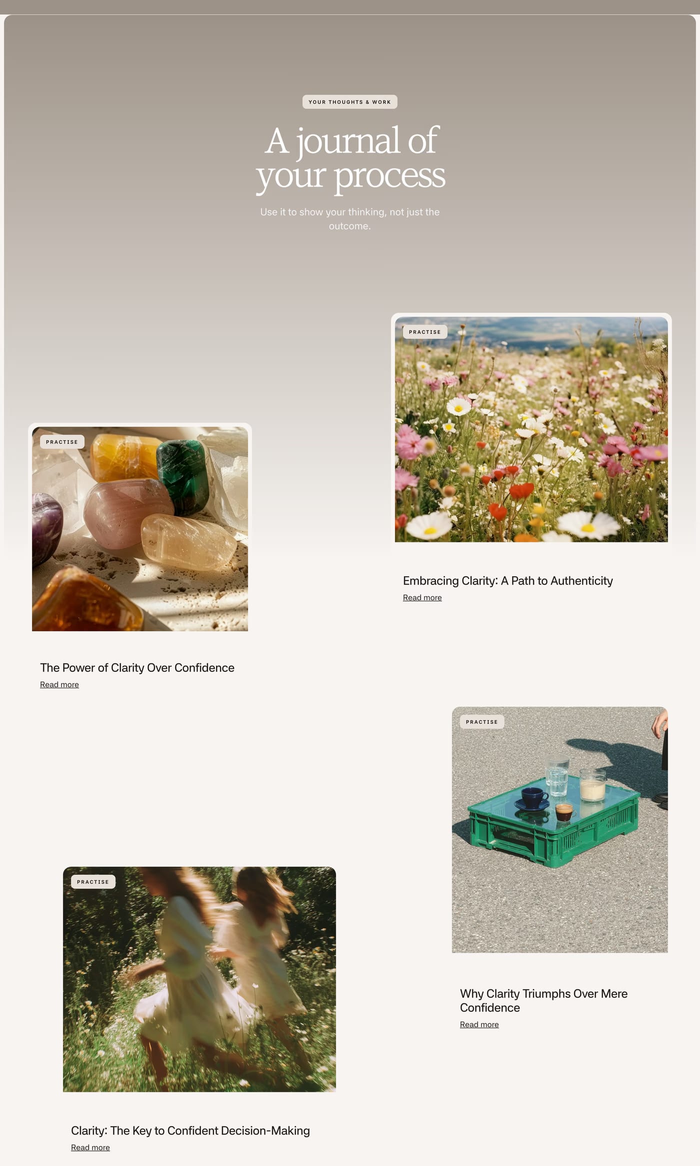 &Fold™ Blog section