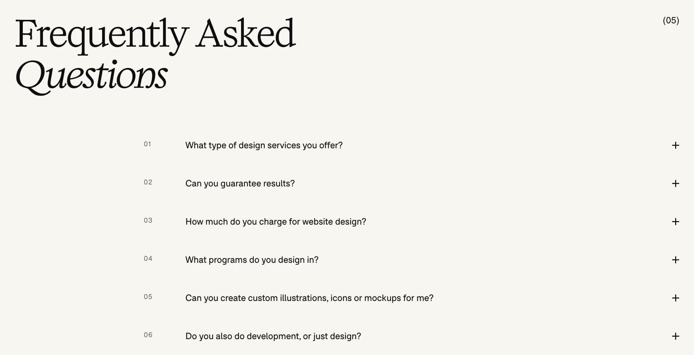 Harsh Shah — screenshot of the faq section