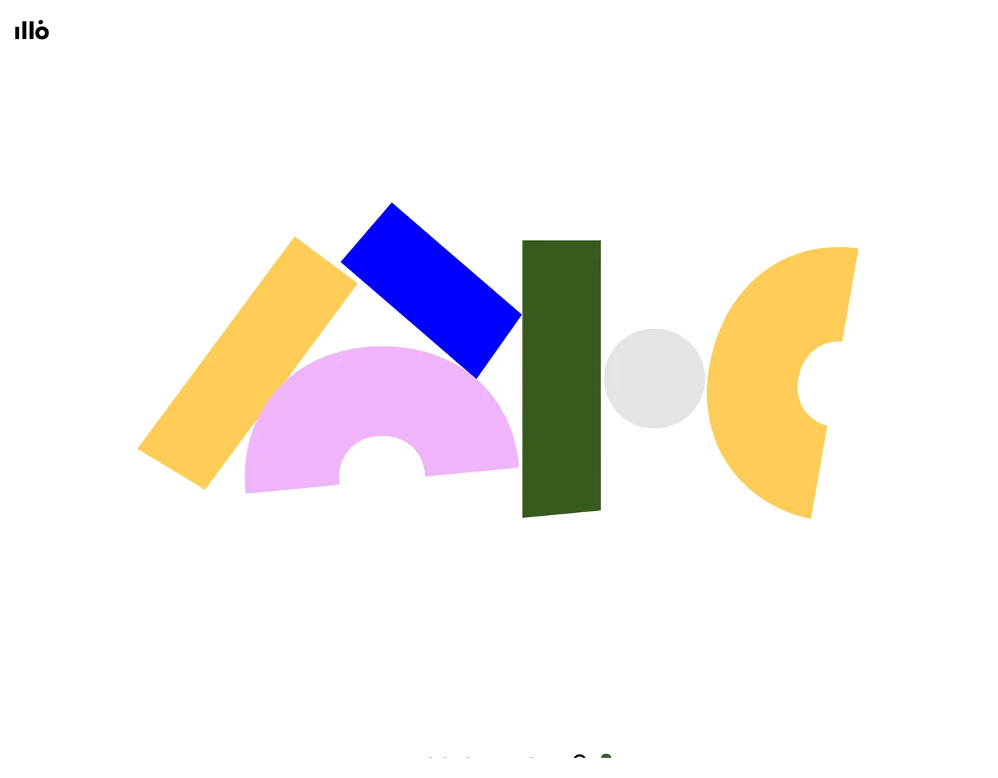 Illo — screenshot of the hero section