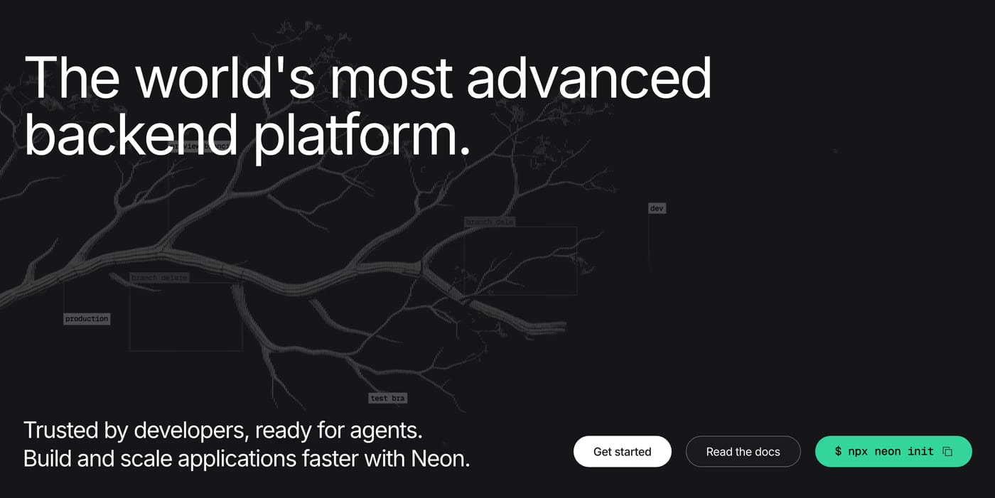 Neon Call to action section