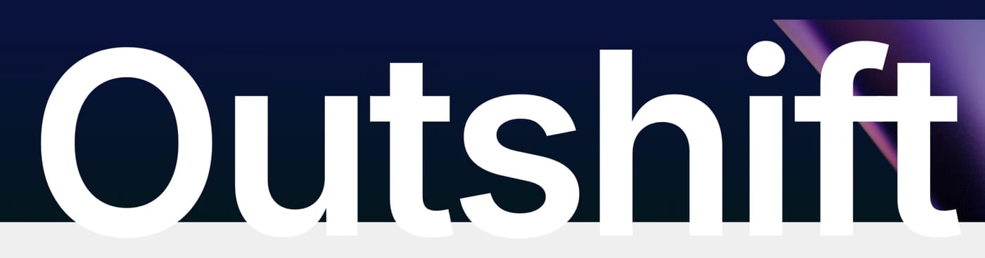 Outshift — screenshot of the footer section