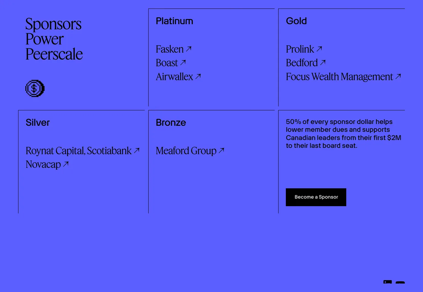 Peerscale — screenshot of the call to action section