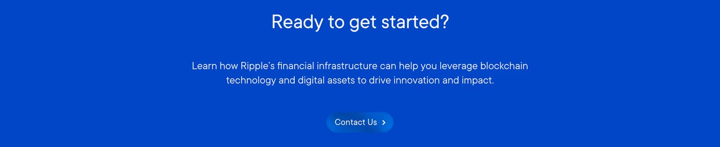 Rail — screenshot of the call to action section