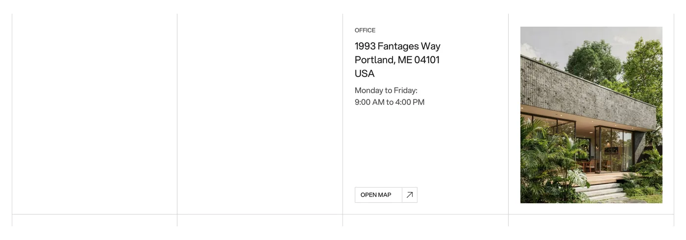 Shadwell — screenshot of the footer section