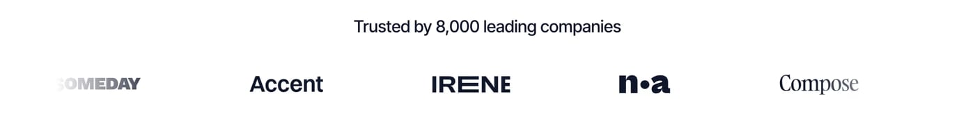 Wedge — screenshot of the logos section