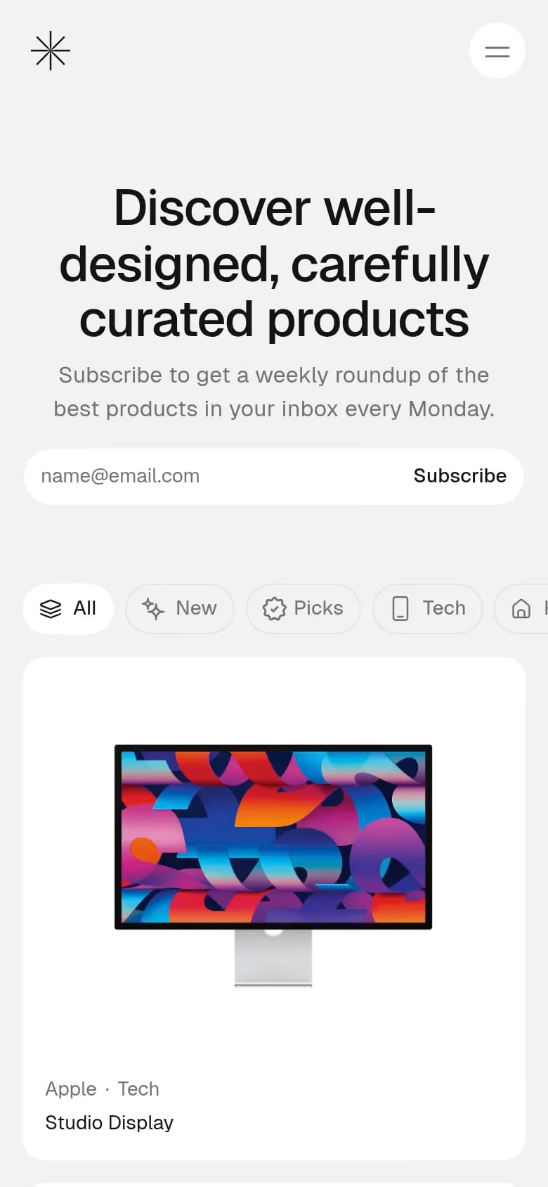 Curated Supply mobile screenshot