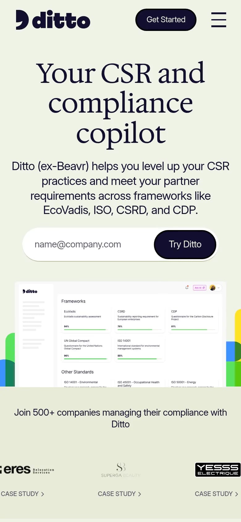 Ditto mobile screenshot