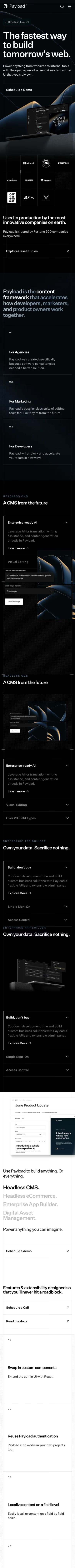 Payload mobile screenshot