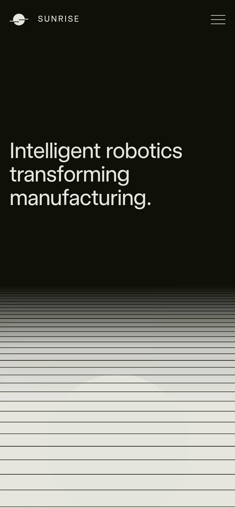 Sunrise Robotics mobile screenshot