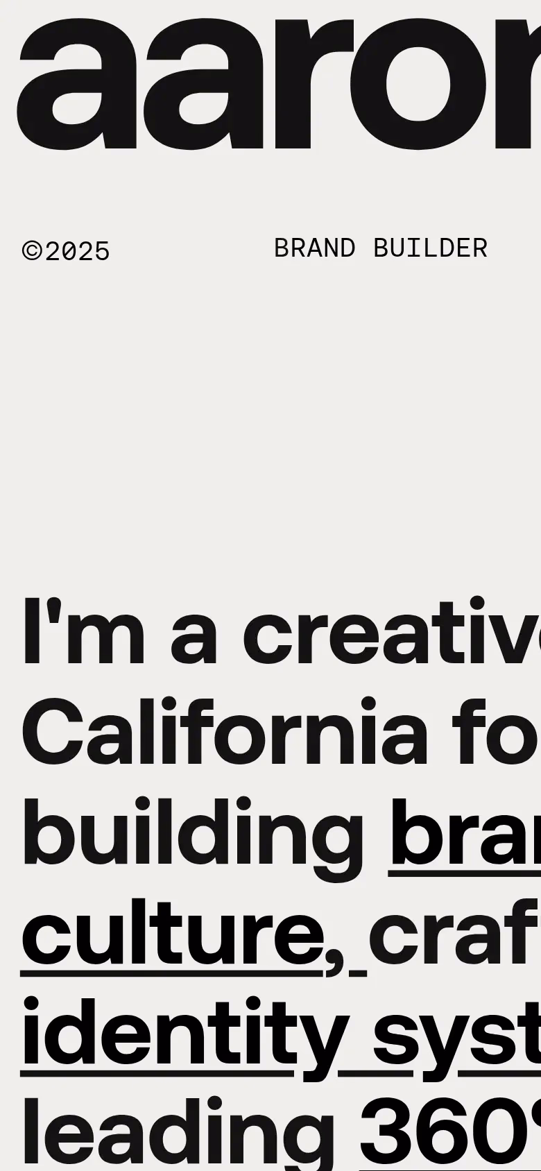 Aaron Poe mobile screenshot