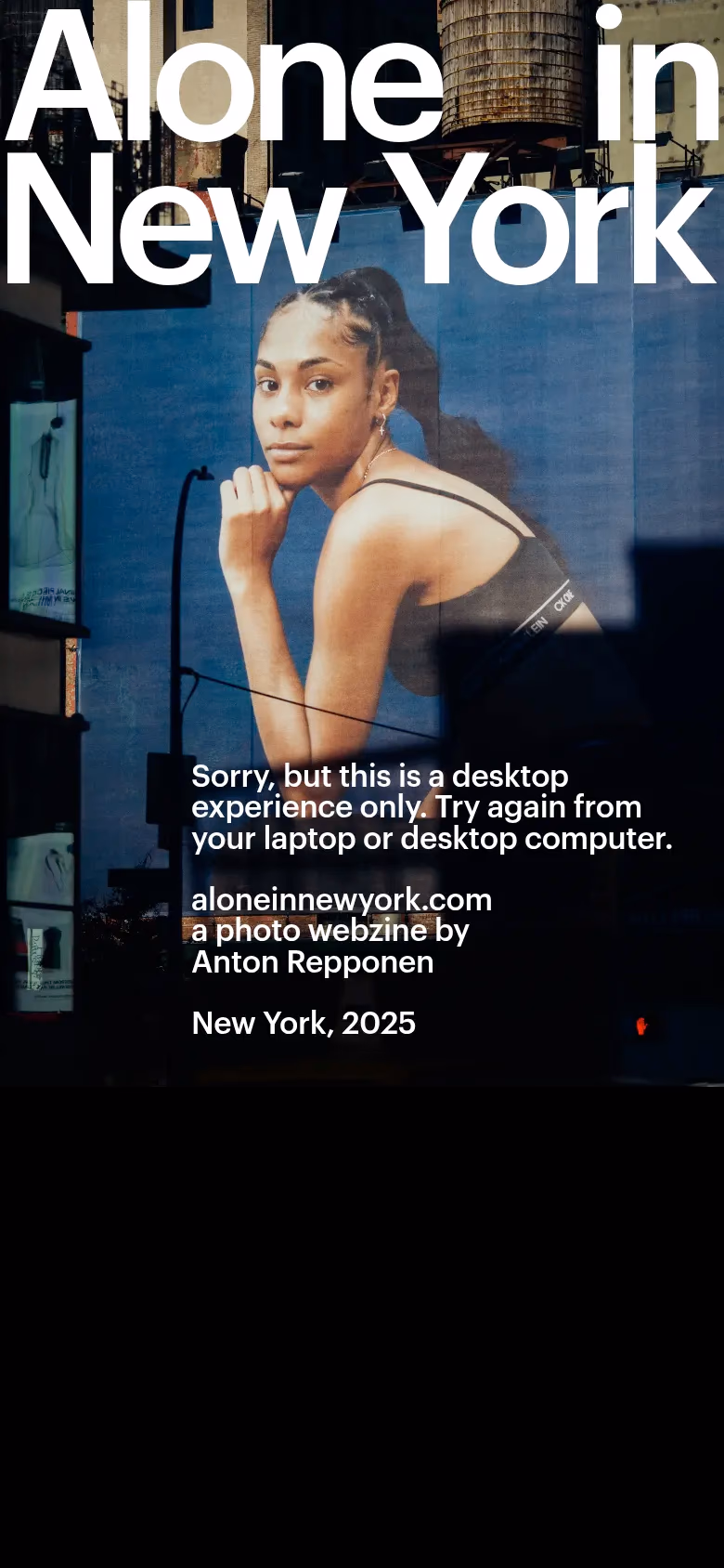 Alone in New York mobile screenshot