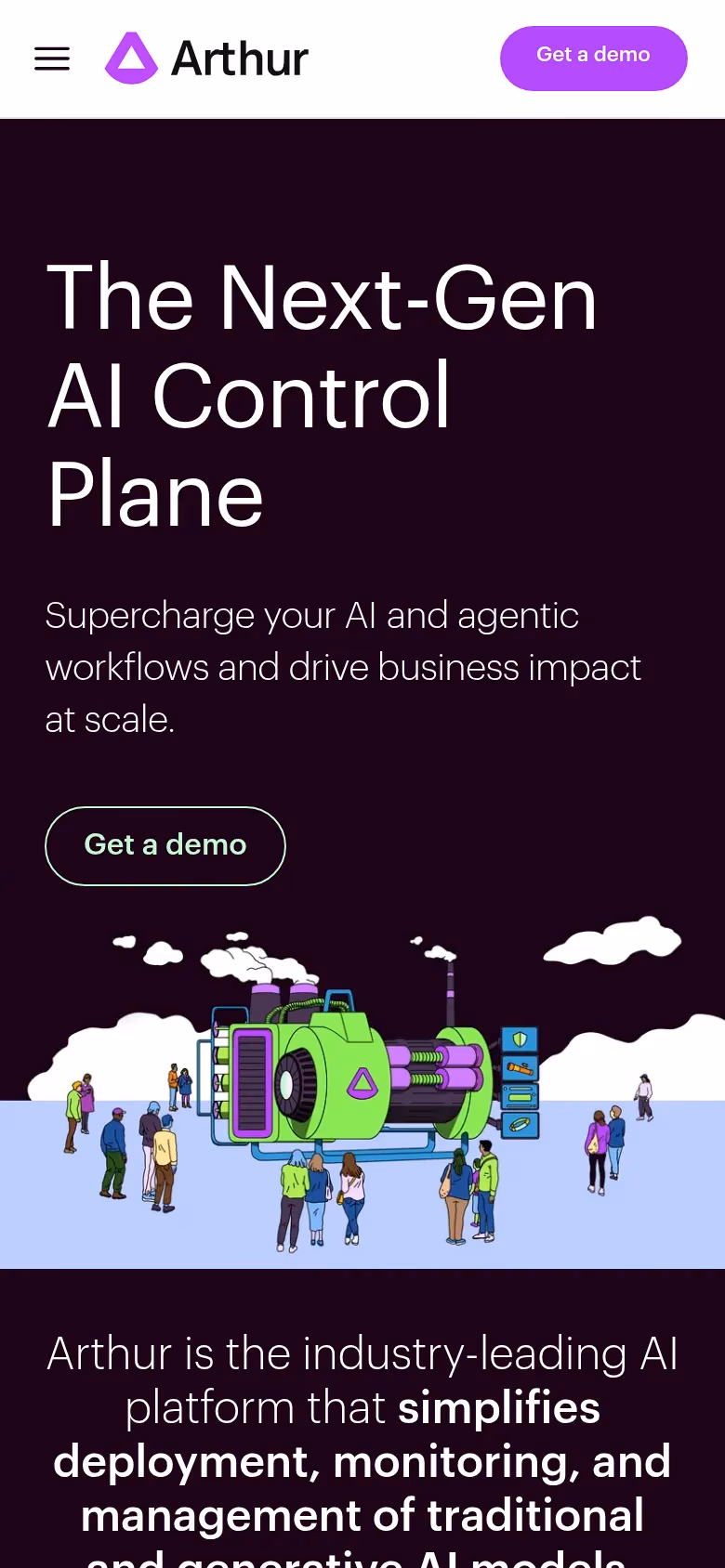Arthur mobile screenshot
