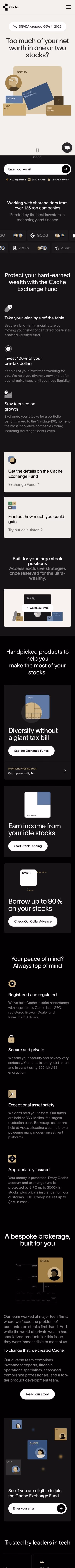 Cache mobile screenshot