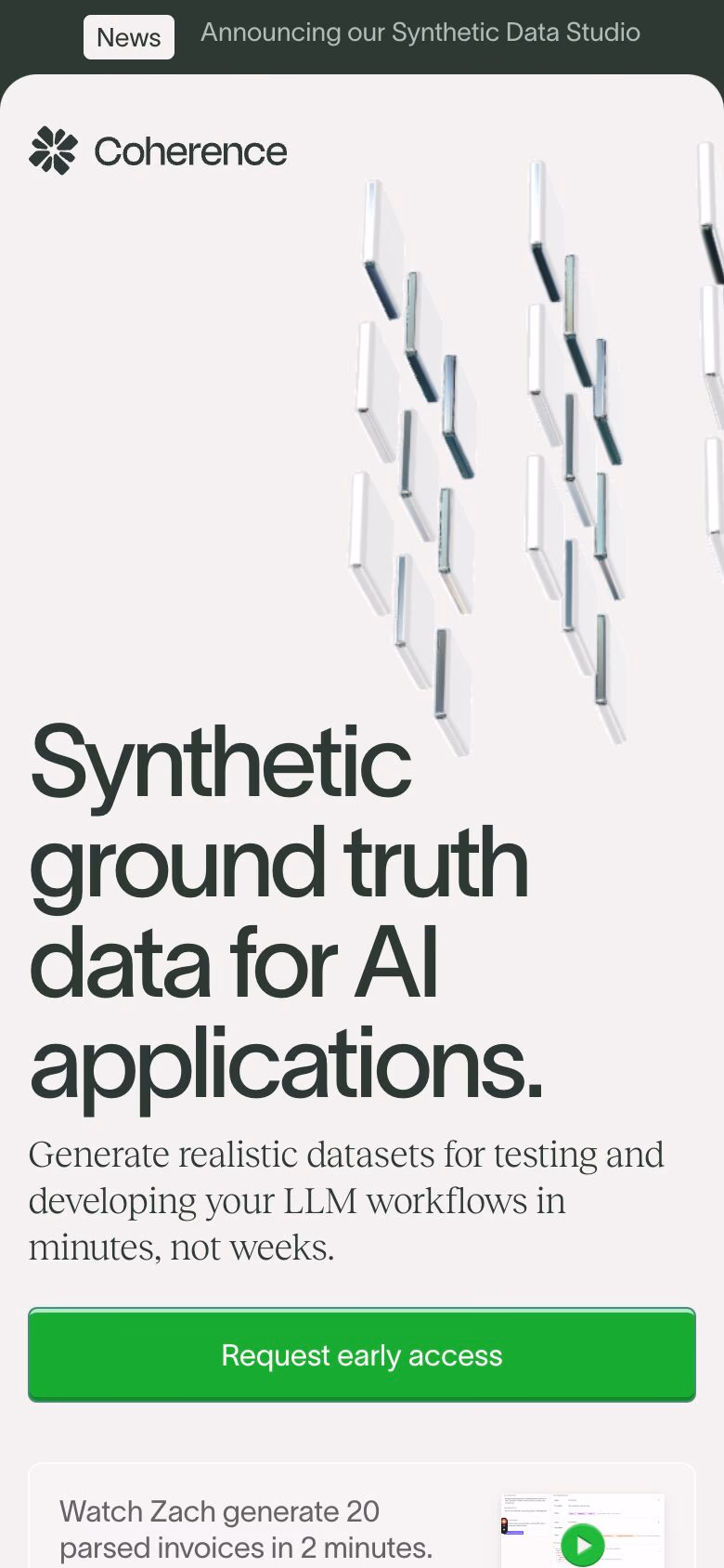 Coherence mobile screenshot