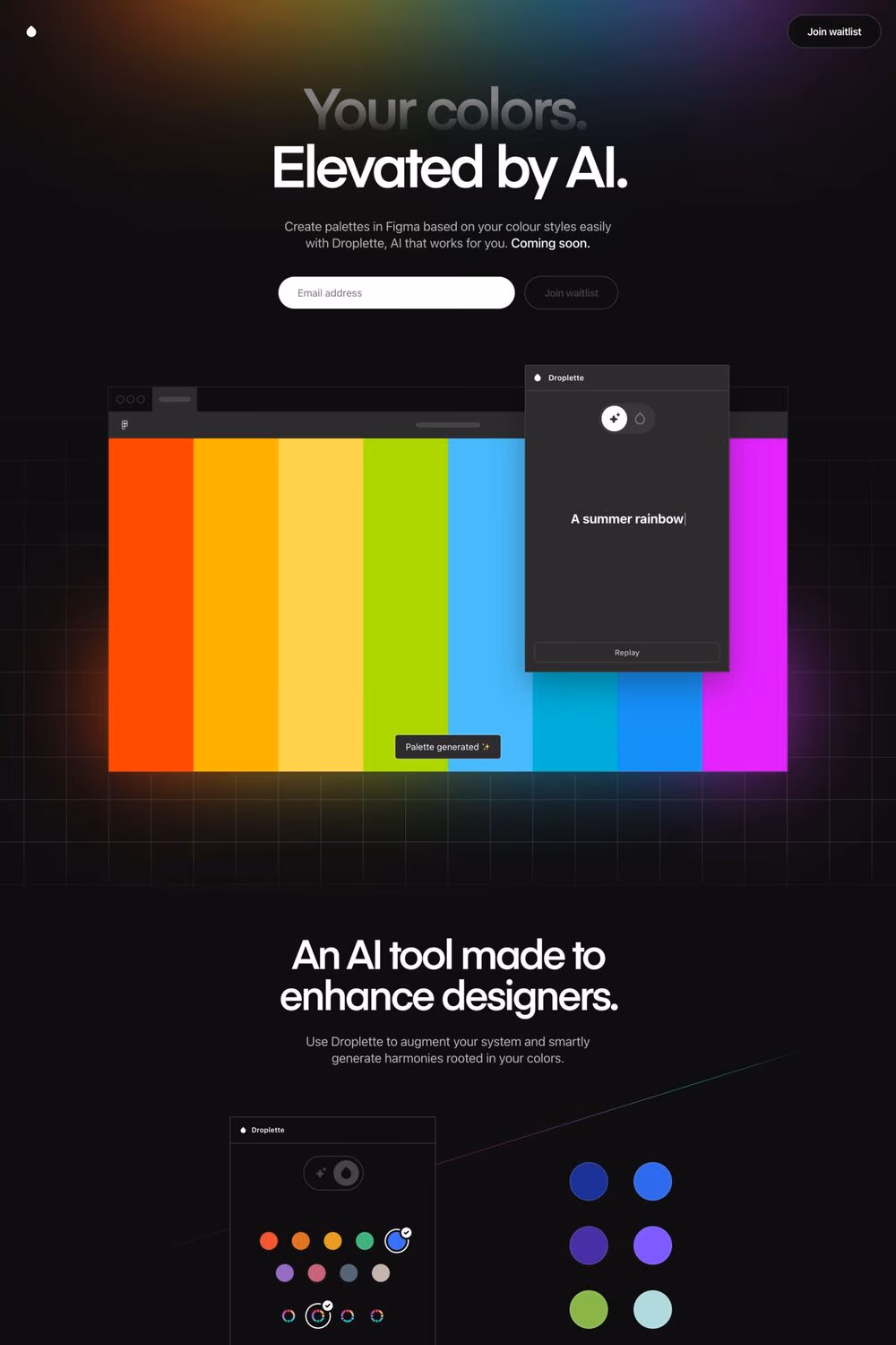 Droplette desktop screenshot