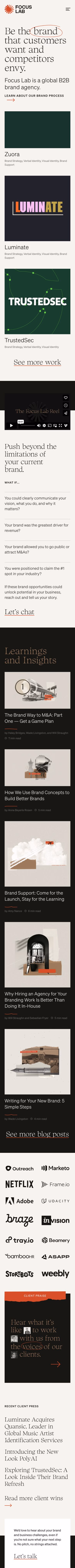 Focus Lab mobile screenshot