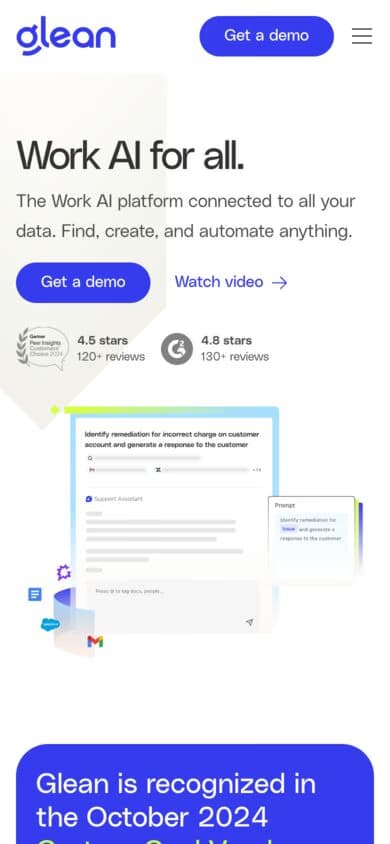 Glean mobile screenshot