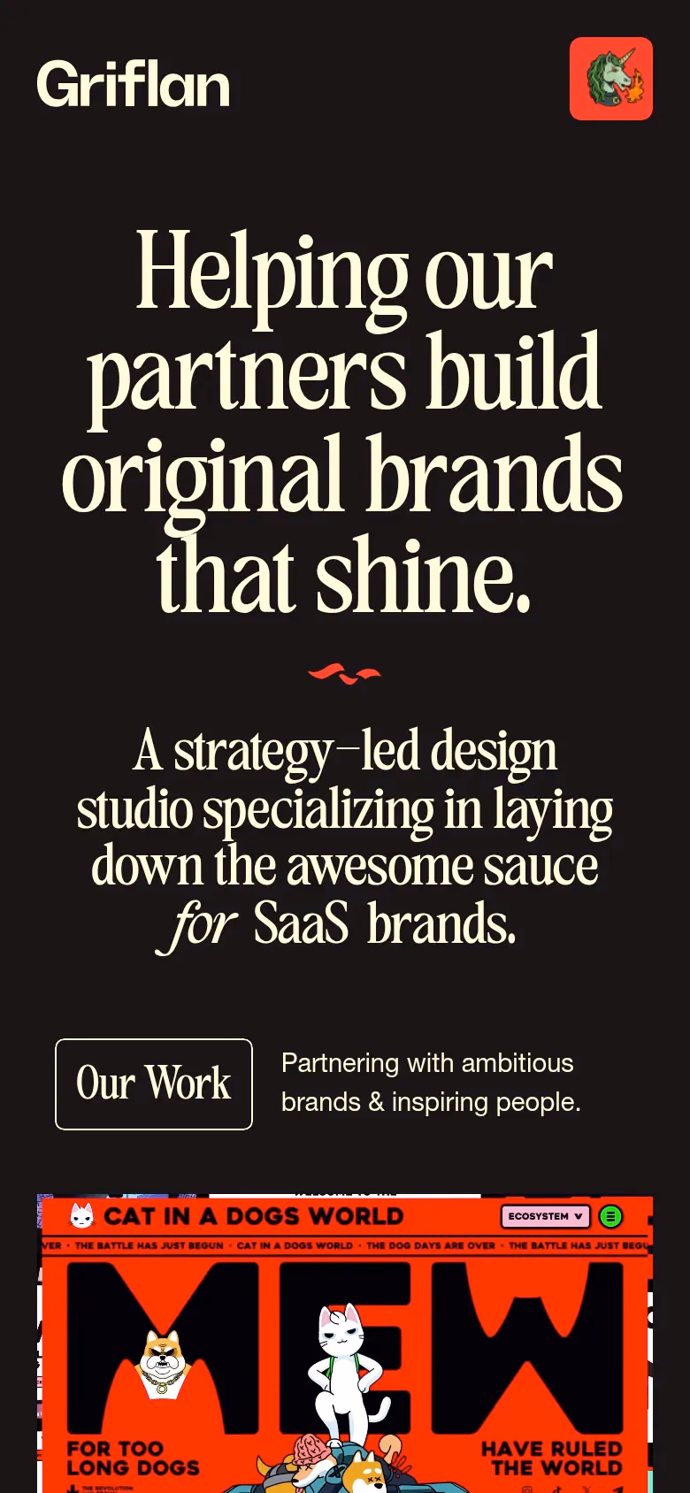 Griflan mobile screenshot