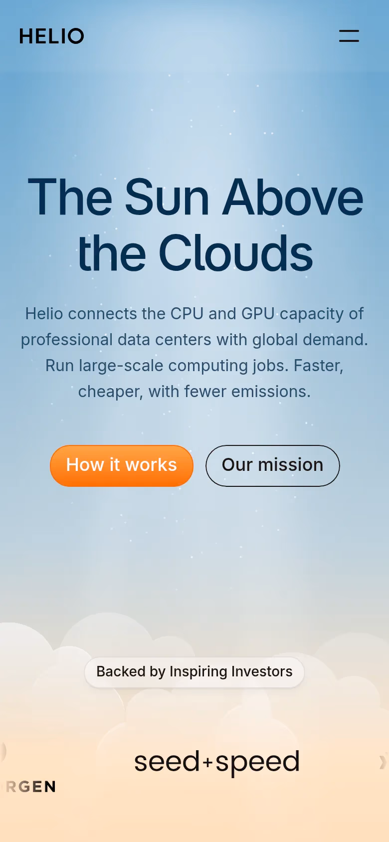 Helio mobile screenshot