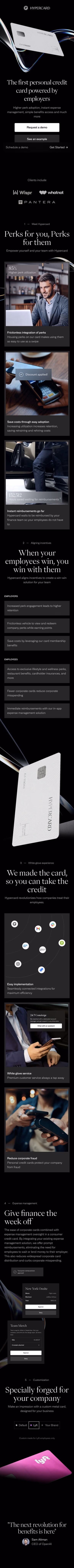 Hypercard mobile screenshot