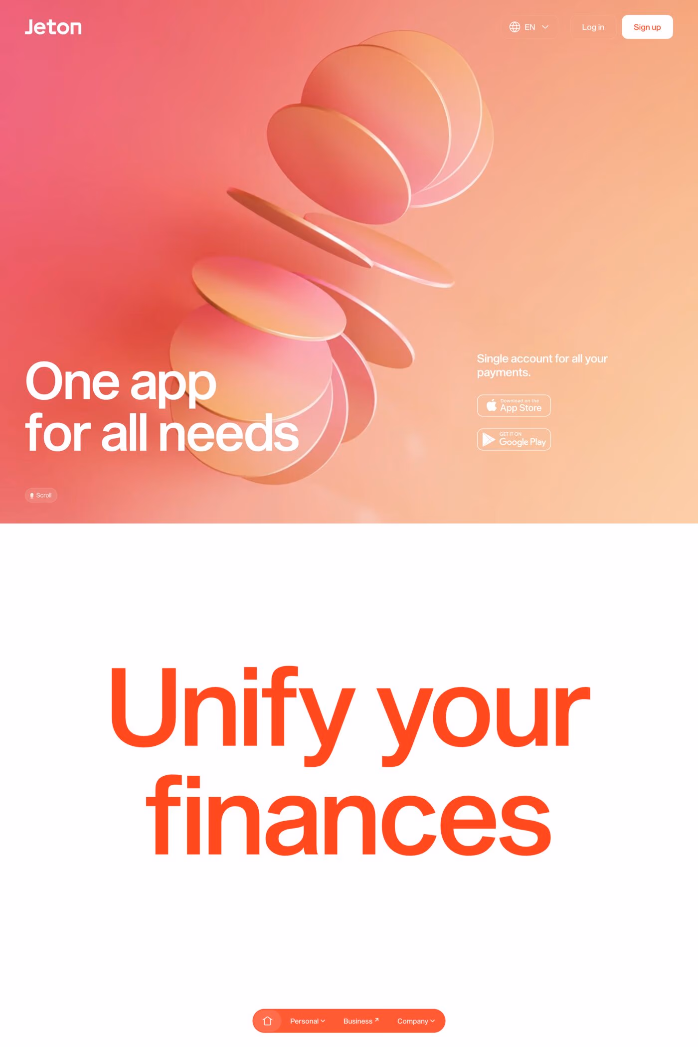 Jeton desktop screenshot