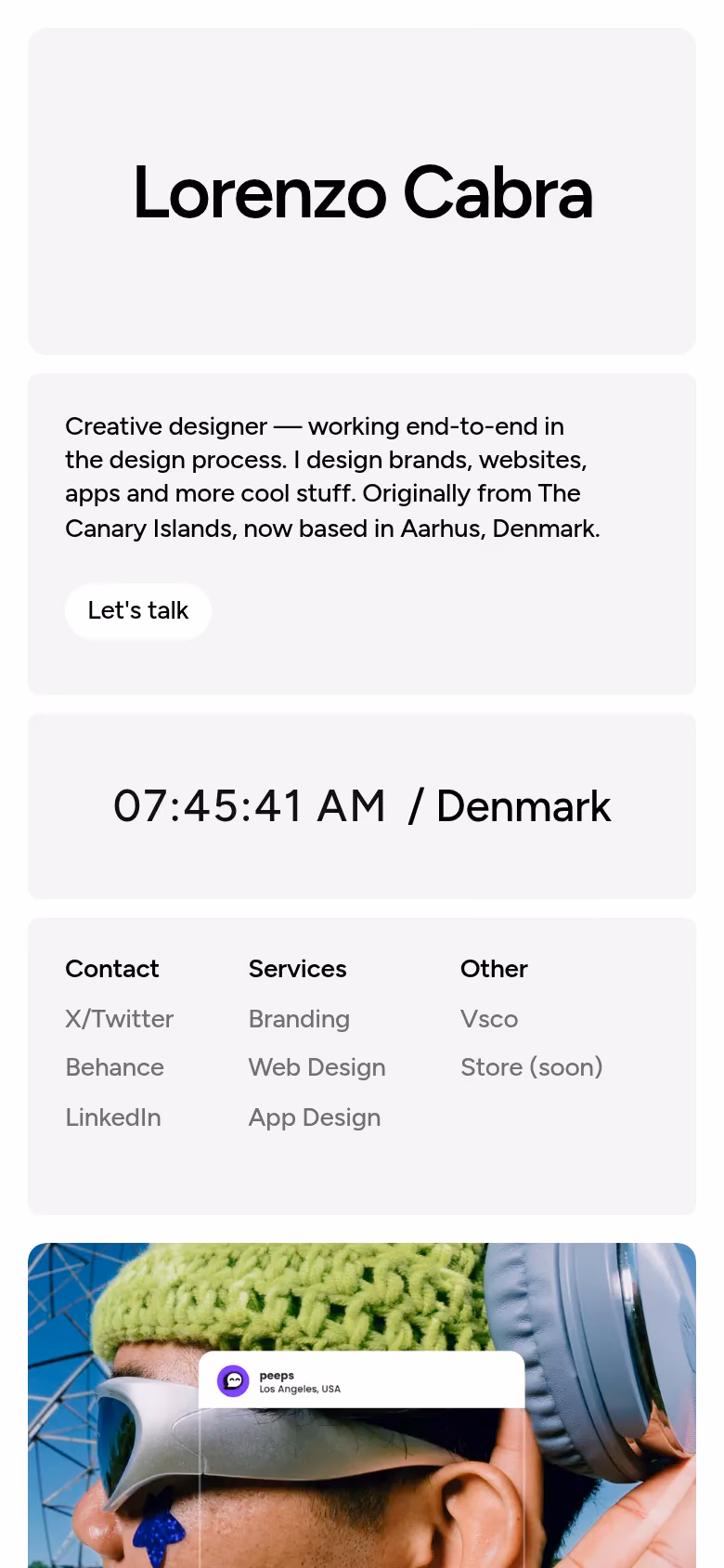 Lorenzo Cabra mobile screenshot