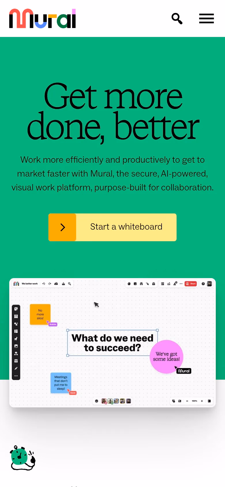 Mural mobile screenshot