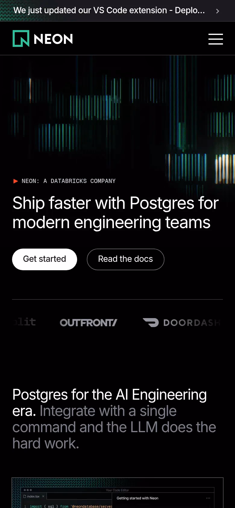 Neon mobile screenshot