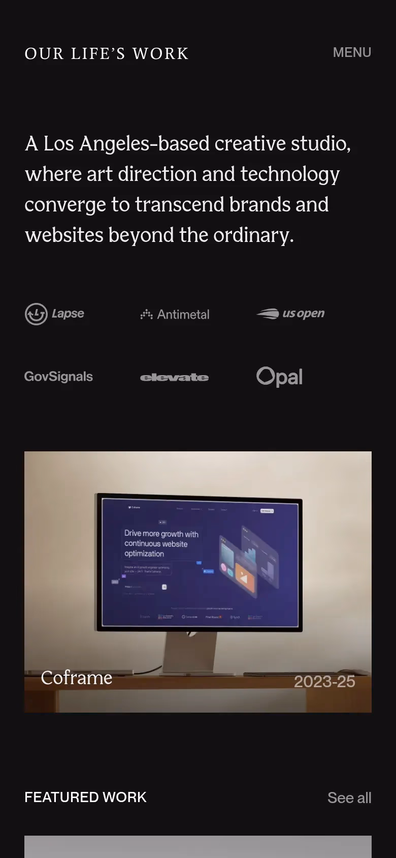 Our Life's Work ® mobile screenshot